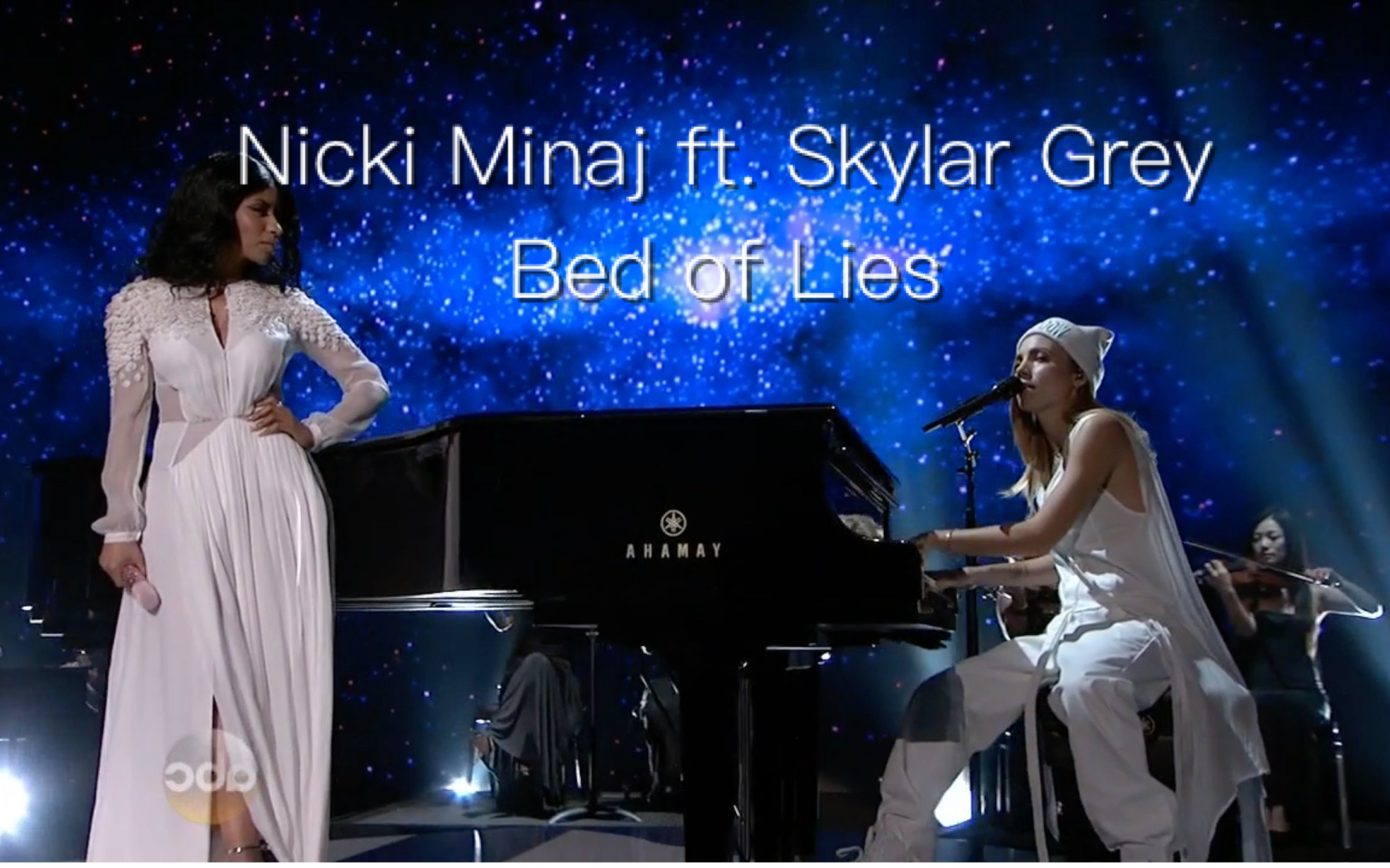 [图]#可唱字幕#Nicki Minaj ft. Skylar Grey - Bed Of Lies(@2014 Americ