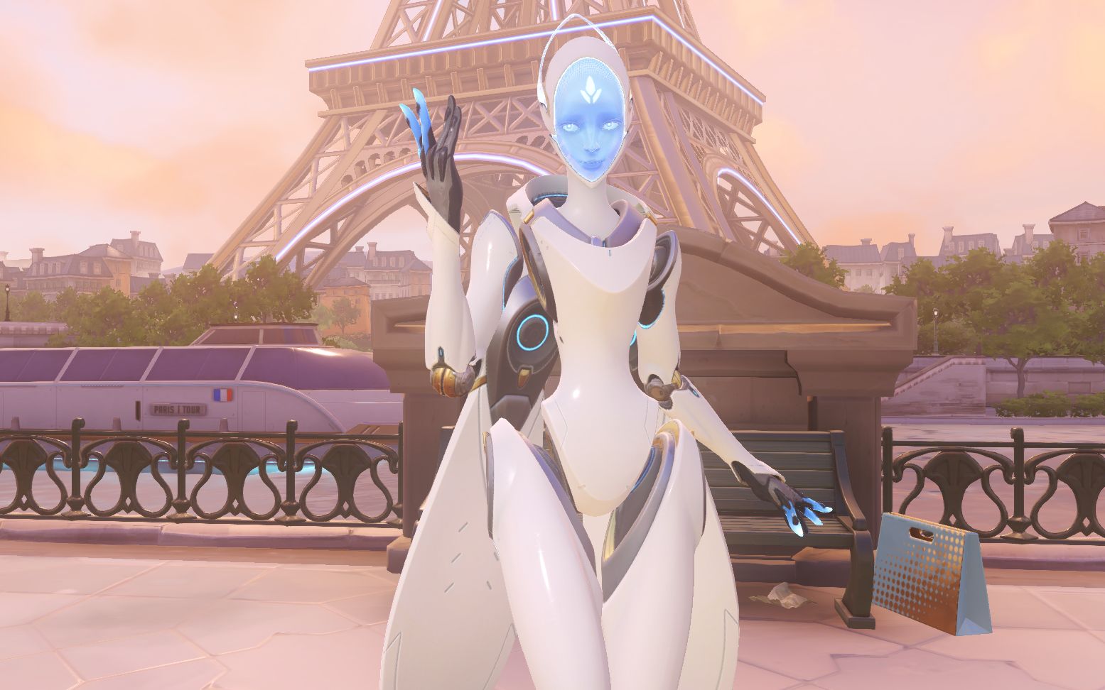 个人守望先锋新英雄echo回声ptr靶场试玩大招全英雄复制语音充能速度