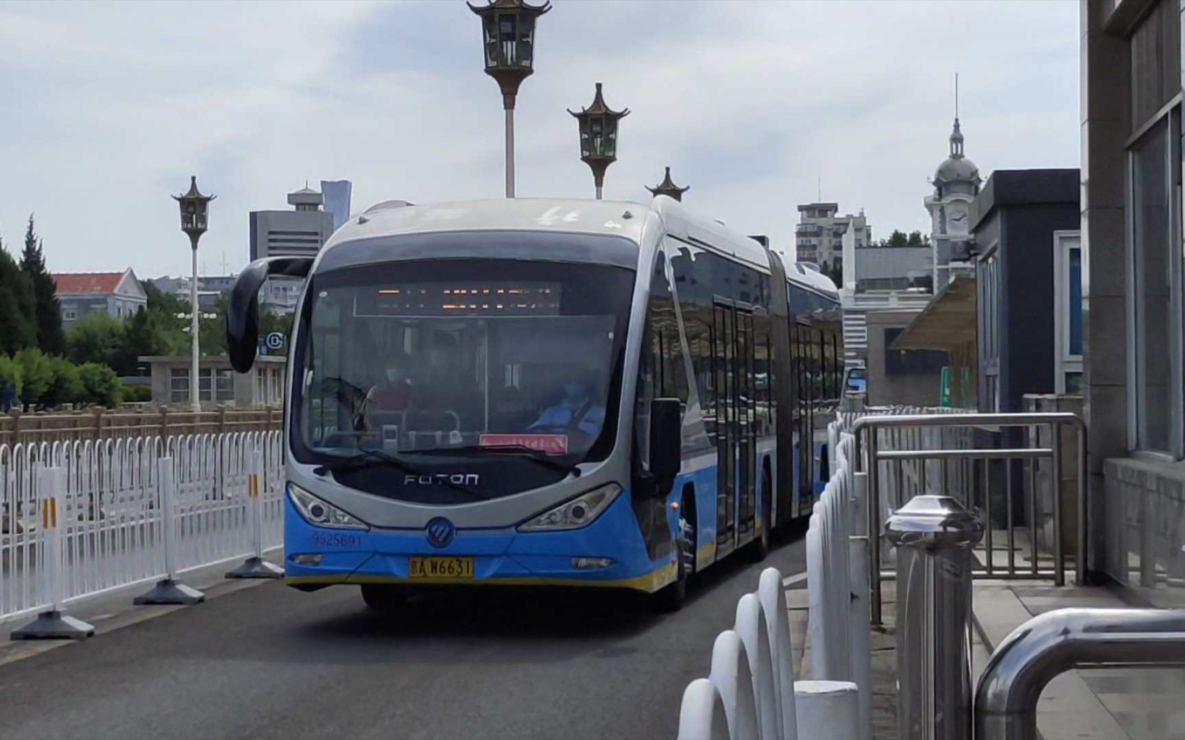 【中轴线上的快速公交】北京公交  快速公交一号线 八倍速 前方pov