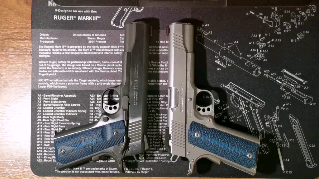 柯尔特colt191145acp金伯kimber19119mm百年经典