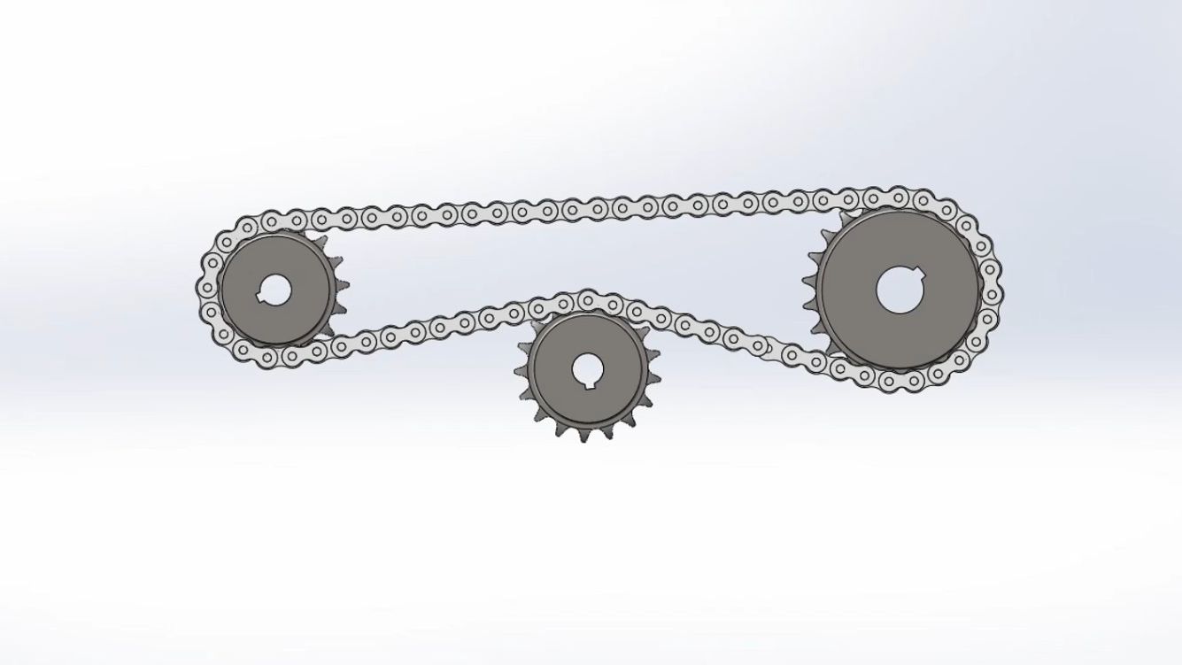 SolidWorks链轮链条的导入及装配仿真运动哔哩哔哩bilibili