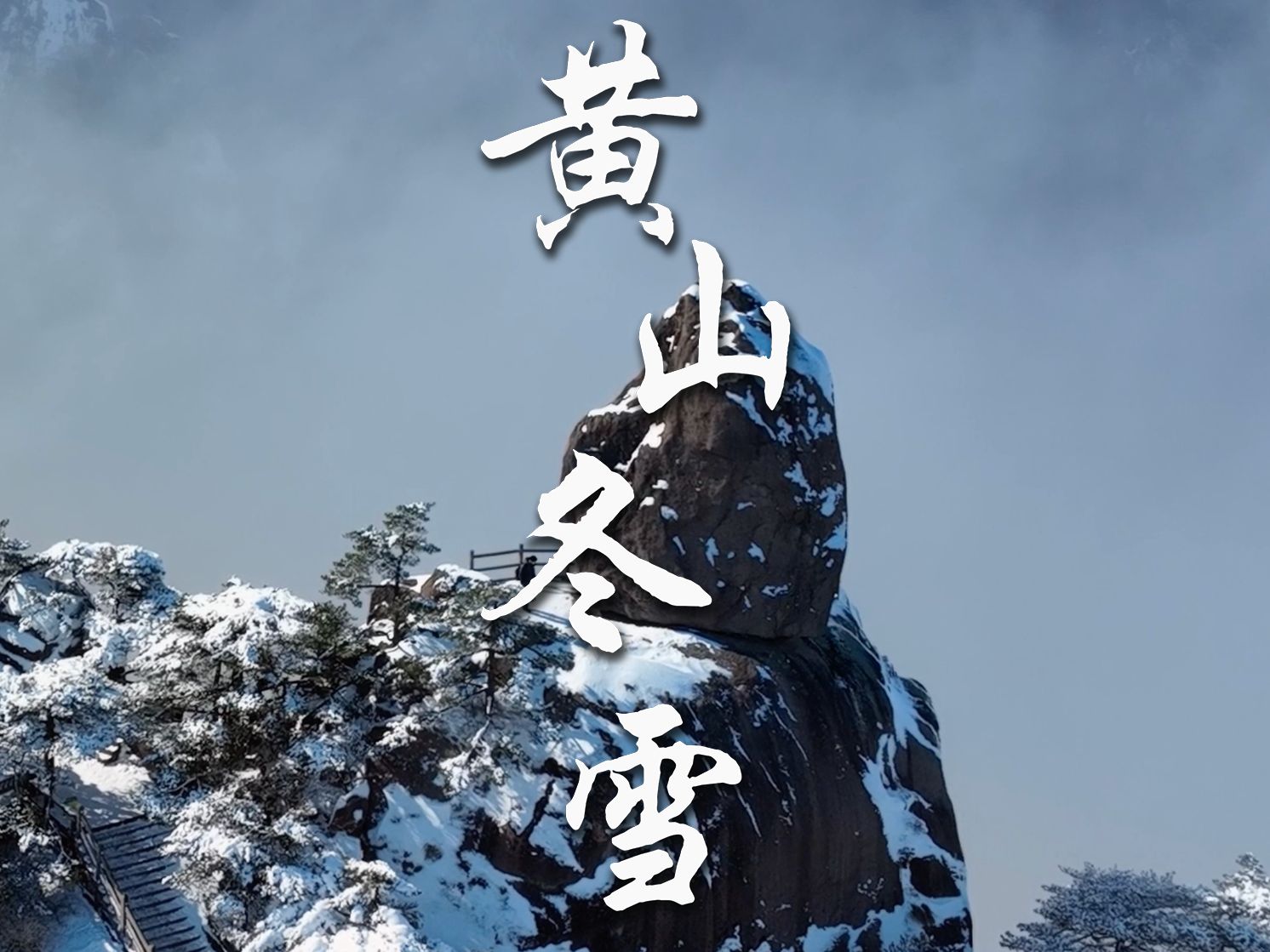 黄山冬雪|黄山是中国人美感的源泉!哔哩哔哩bilibili