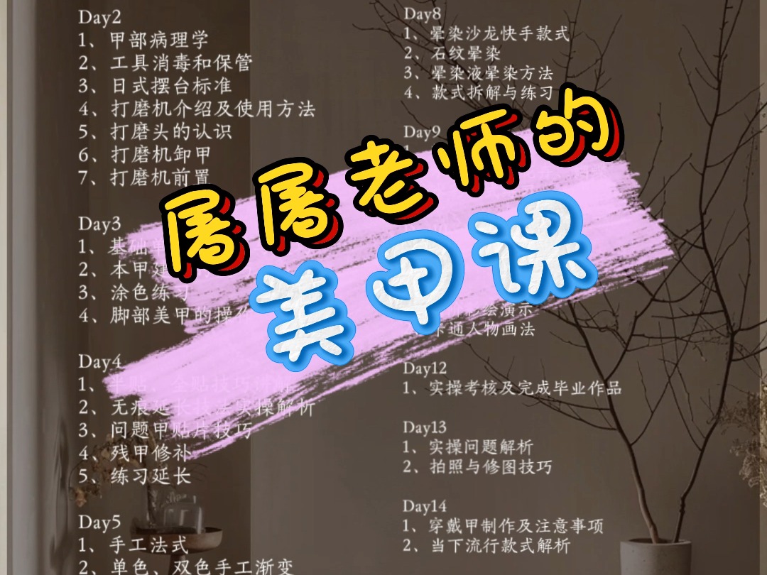 屠屠老师的美甲课