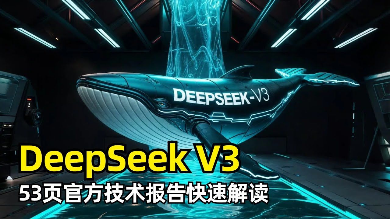 【人工智能】DeepSeek V3 53页技术报告快速解读 | 性能表现卓越 | 架构创新 | MLA | MoE架构 | DualPipe | 预训练 | 超哔哩哔哩bilibili