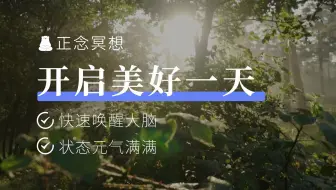 8min正念冥想 | 早起必听！清晰头脑，提高全天效率，精力充沛一整天