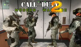 Download Video: 【cod6】使命召唤6：No russian!现代战争2重制版游骑兵是罪魁祸首