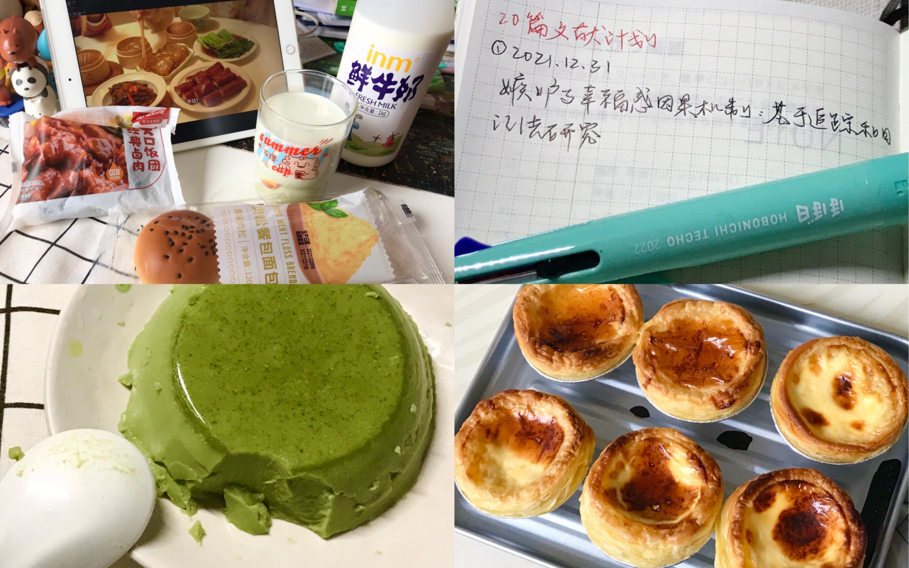 Daily Life 平淡考后日常 / 做英语读文献 & 抹茶布丁 & 快乐蛋挞哔哩哔哩bilibili