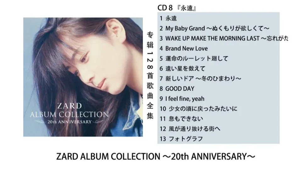 ZARD 出道25周年纪念专辑一直(= Forever）我在你身边ZARD Forever Best 