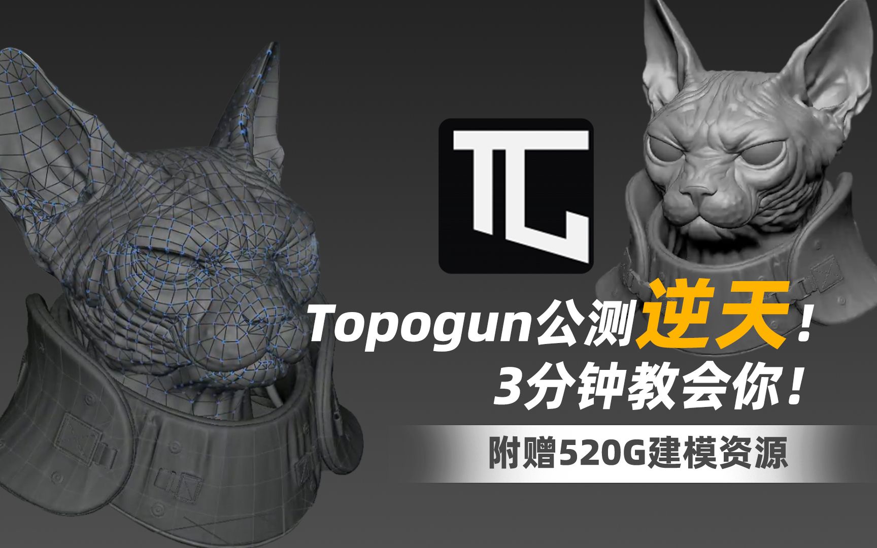 【topgun3拓扑教程】 3分钟学会topgun软件操作/topgun最新版下载安装|附赠520G资源素材哔哩哔哩bilibili