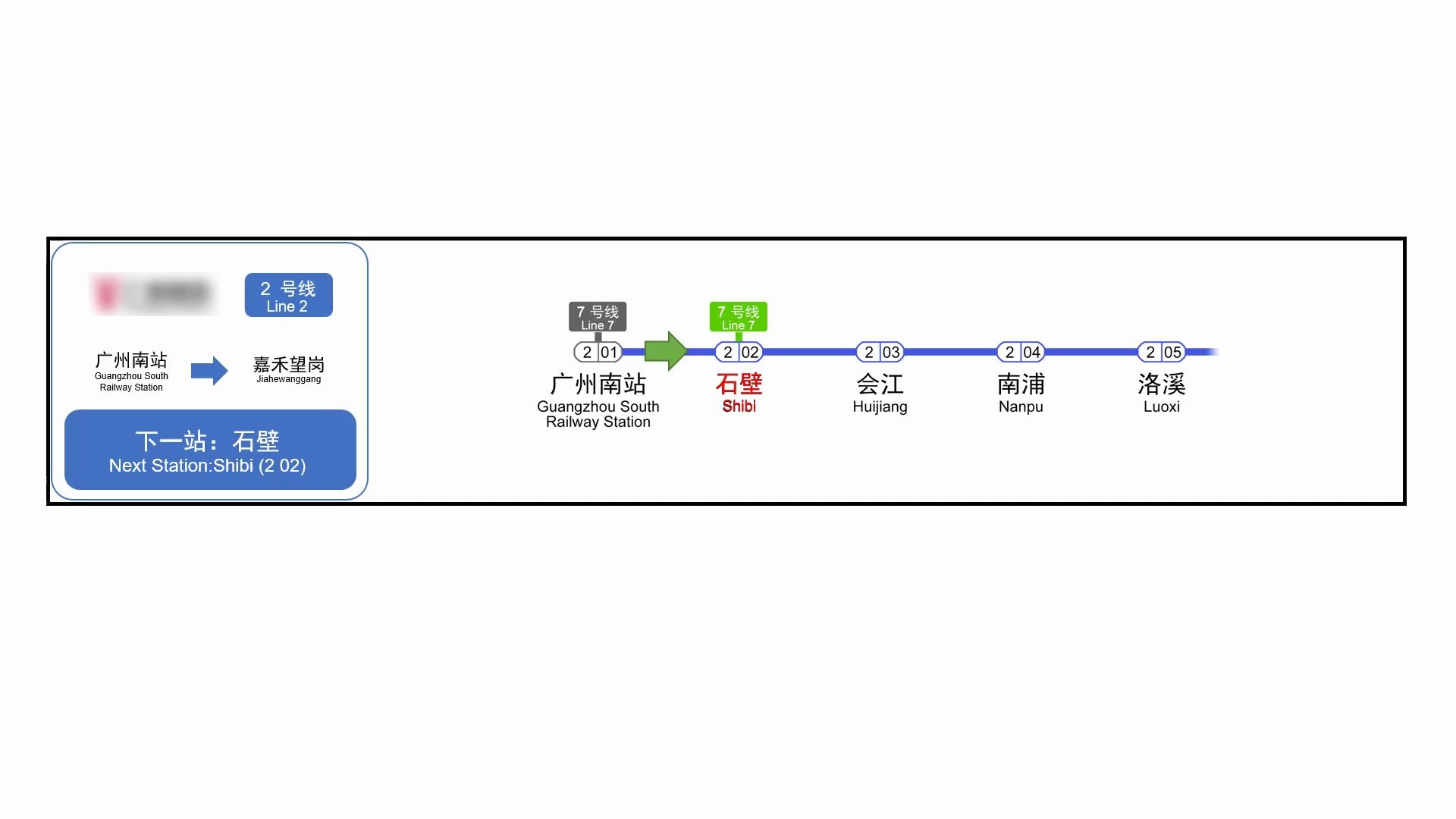 【真 ⷠPPT制作+模拟LCD】广州地铁2号线 广州南站→石壁哔哩哔哩bilibili