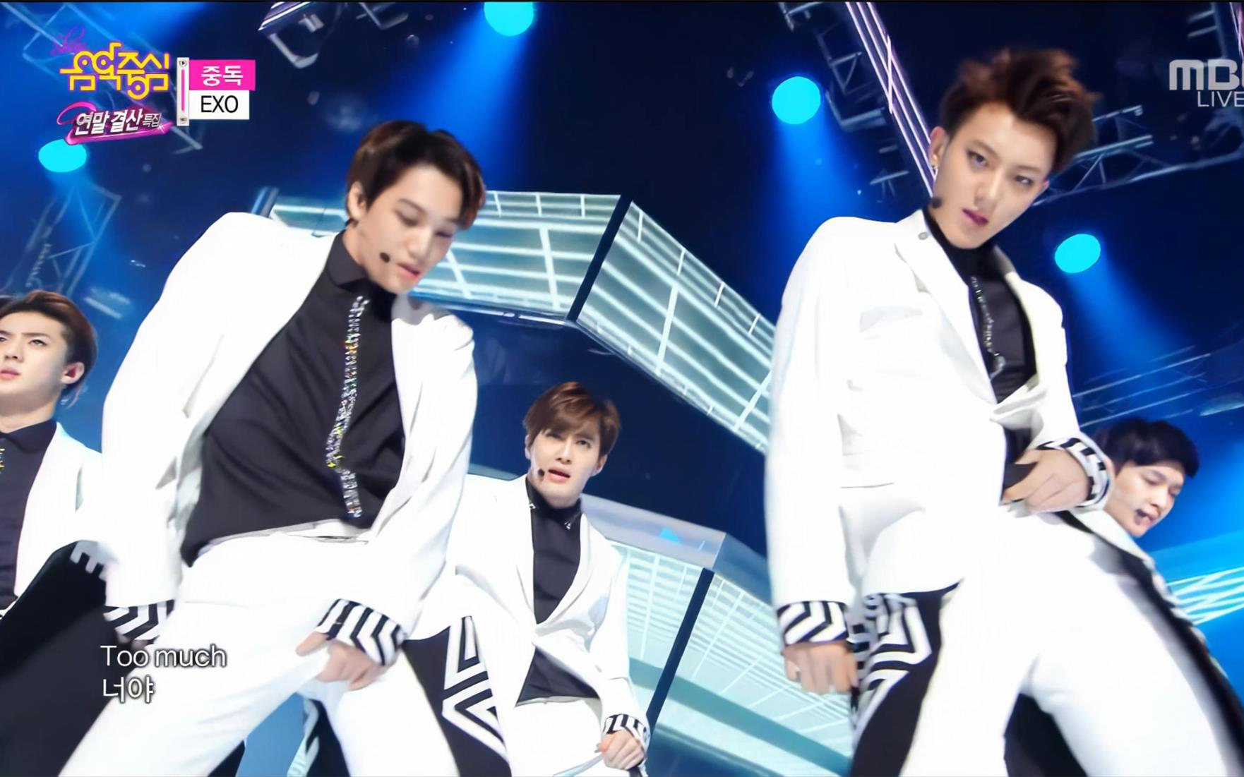 [图]【4K 舞台】EXO《 Overdose 》MBC Music Core 20141227