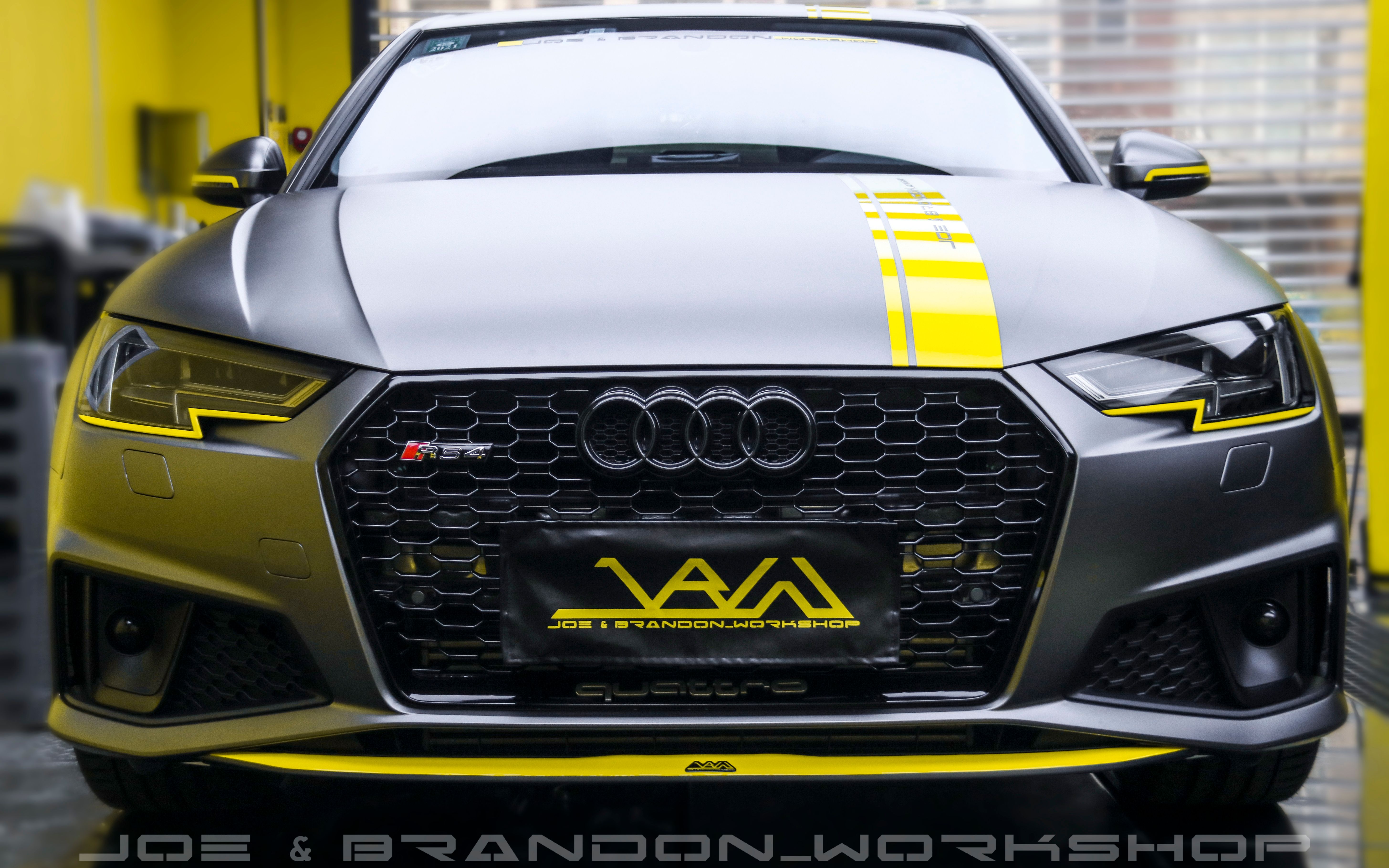 jbw-奥迪a4改色-手工定制拉花