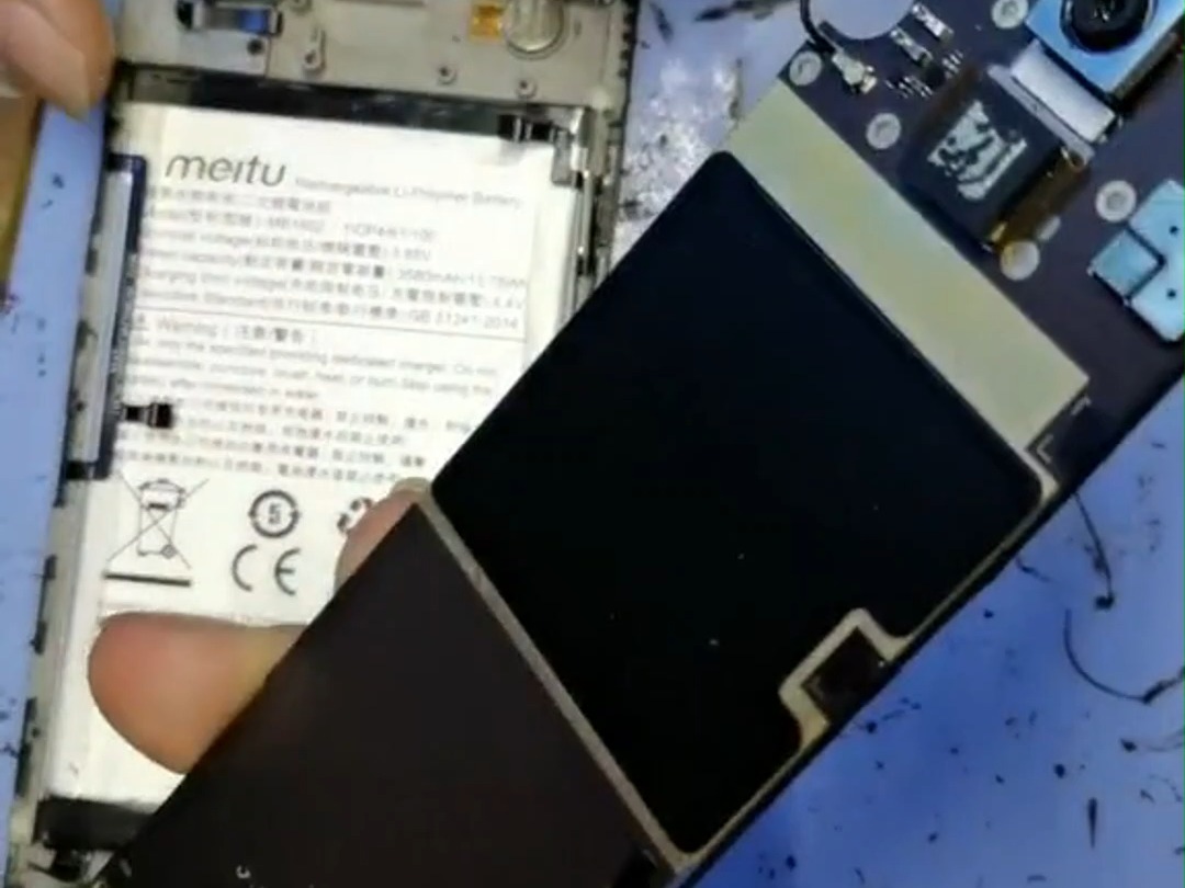美图t8s手机拆机更换原装屏幕总成(20200804)