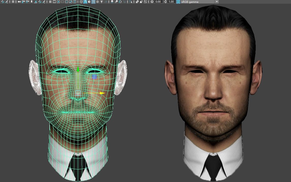 【maya人物建模】零基础学习影视人物建模,maya基础人头布线教程