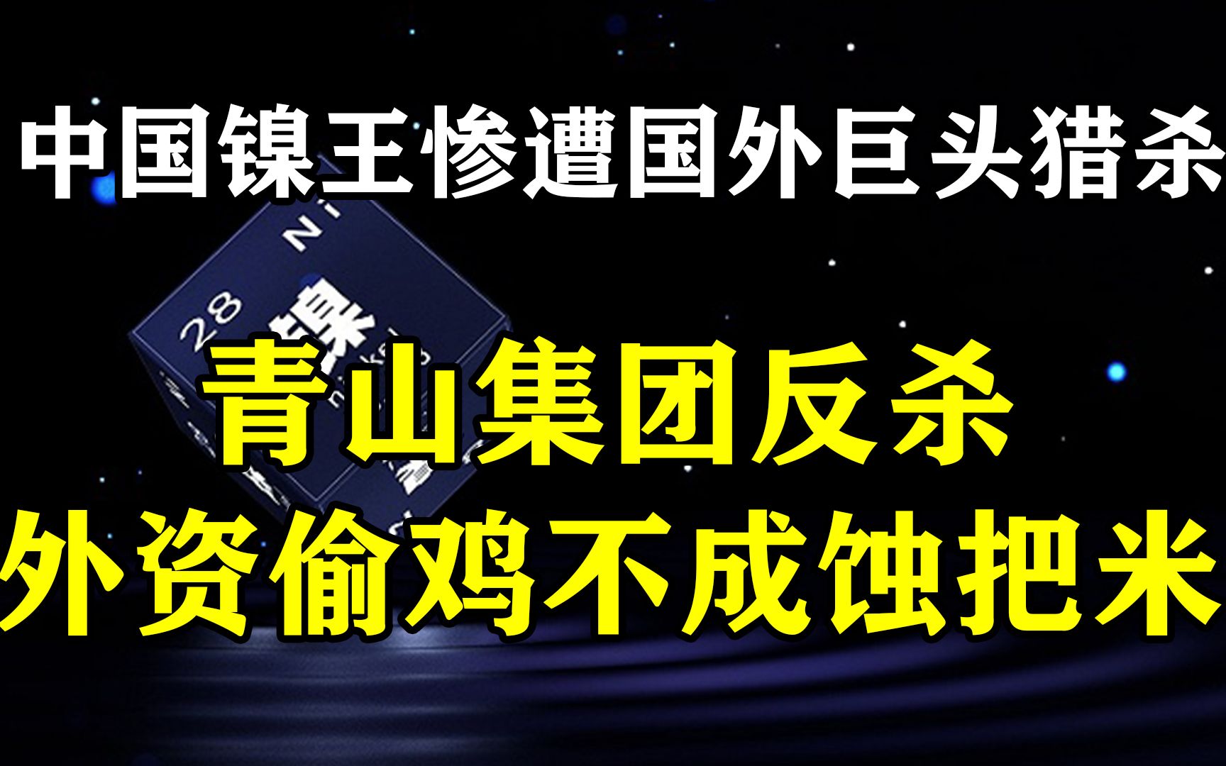 中国镍王遭国外巨头猎杀,被青山集团反杀,网友:偷鸡不成蚀把米哔哩哔哩bilibili