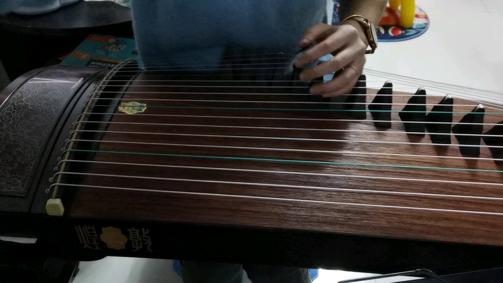 古筝人古筝魂趟不过的浏阳河反琶音三种速度练习这段练习了快一年了