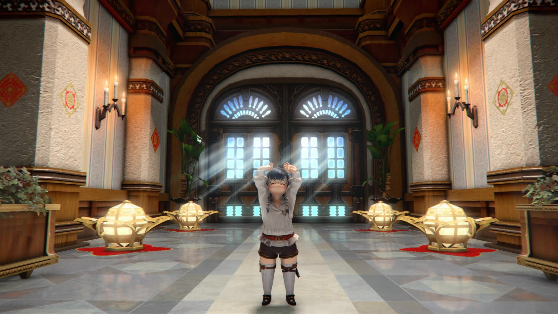 活动作品ff14海都公寓第一次装修装的房间拆前留念