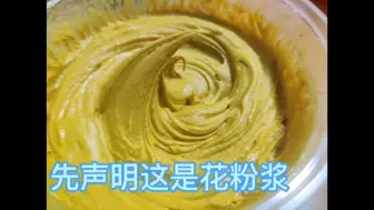 下载视频: 花粉浆的制作方面，我现在已经是出师了