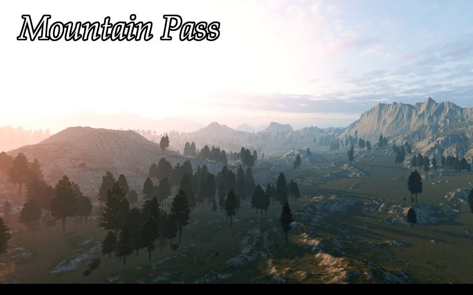 战场制作 - 山道 mountain pass @迷雾山脉(和阿尔卑斯山)