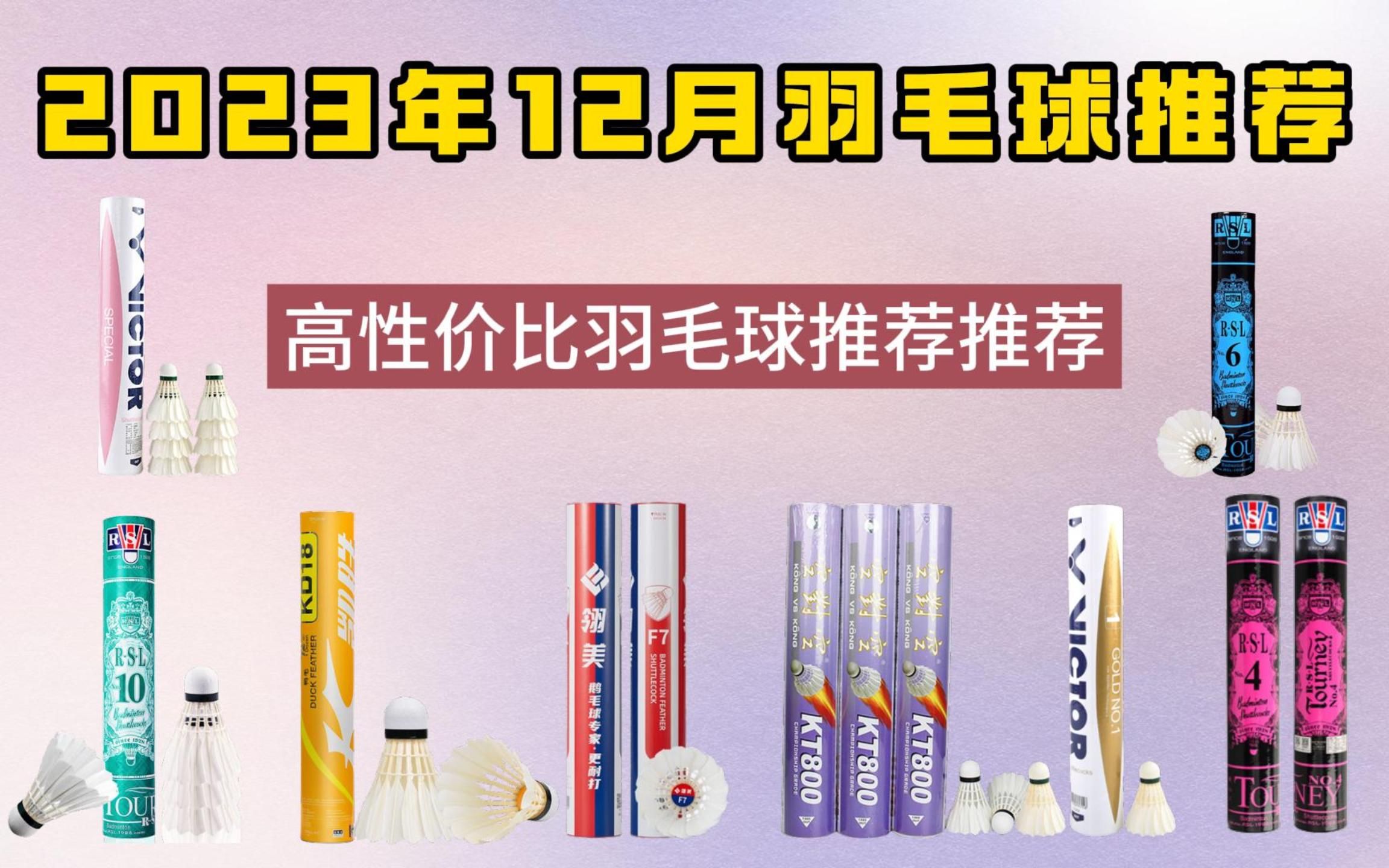 【建议收藏】2023年12月羽毛球推荐选购指南(学生、入门、平价、耐打,性价比羽毛球推荐)哔哩哔哩bilibili