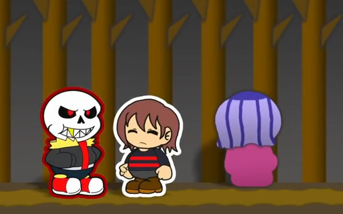 【undertale au】paper fell papyrus fight ver0.