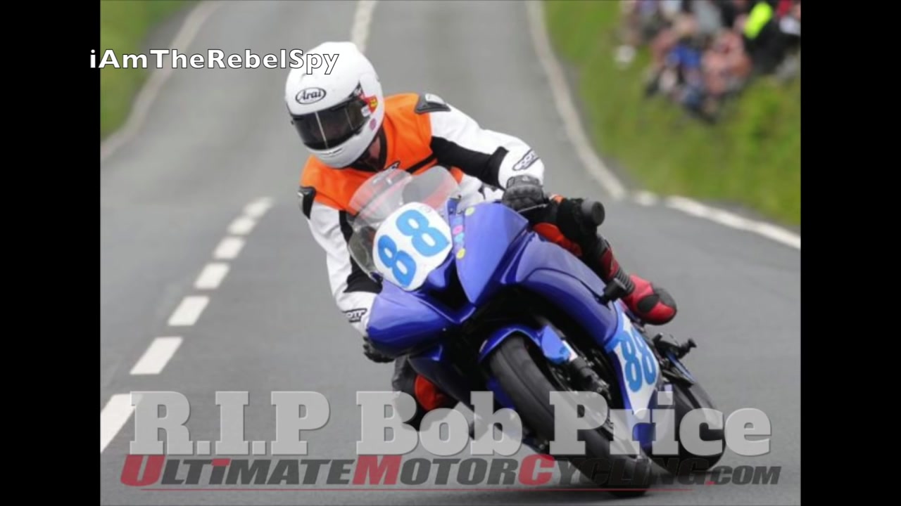 201465岁曼岛tt车手鲍勃普莱斯撞墙死亡瞬间