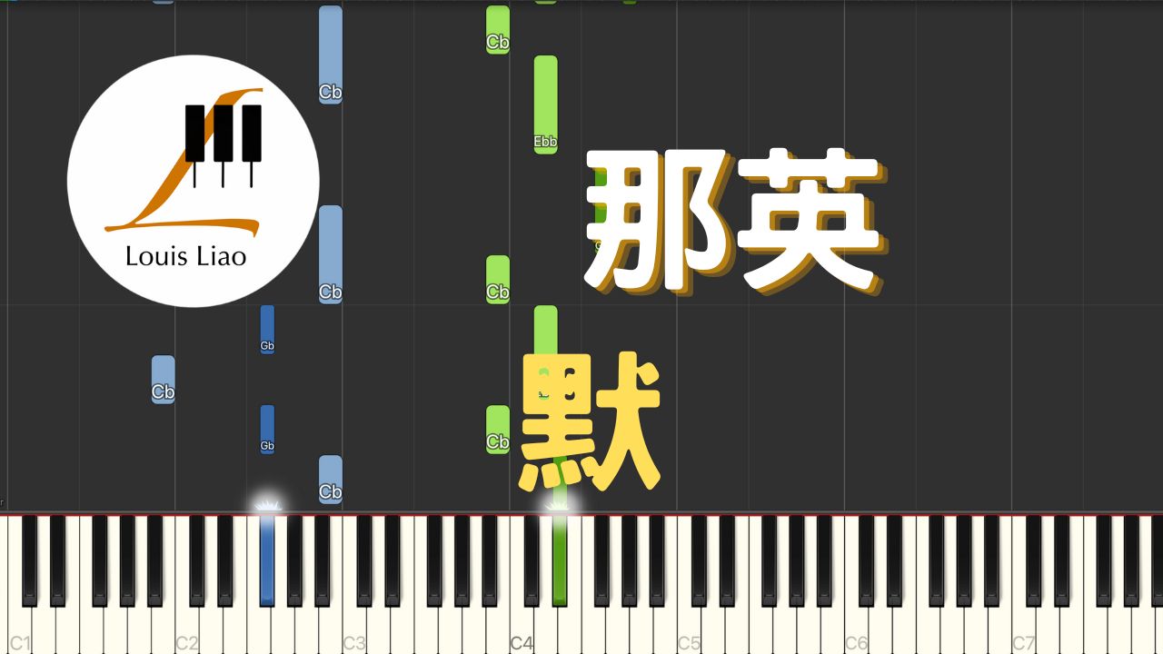 [图]那英 默 电影 何以笙箫默 主题曲 钢琴教学 Synthesia 琴谱