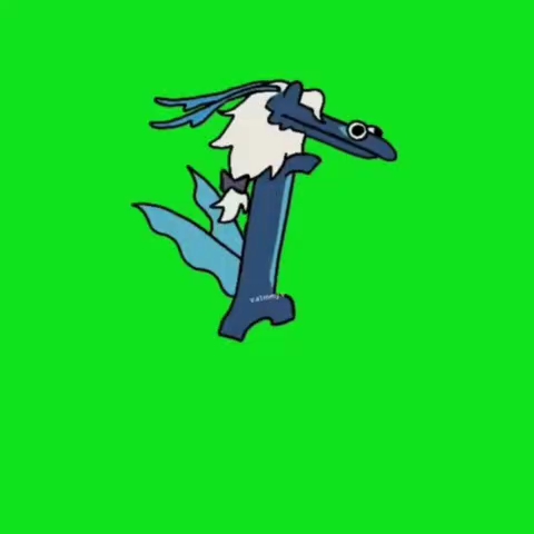 那维莱特无牙仔舞蹈绿幕素材