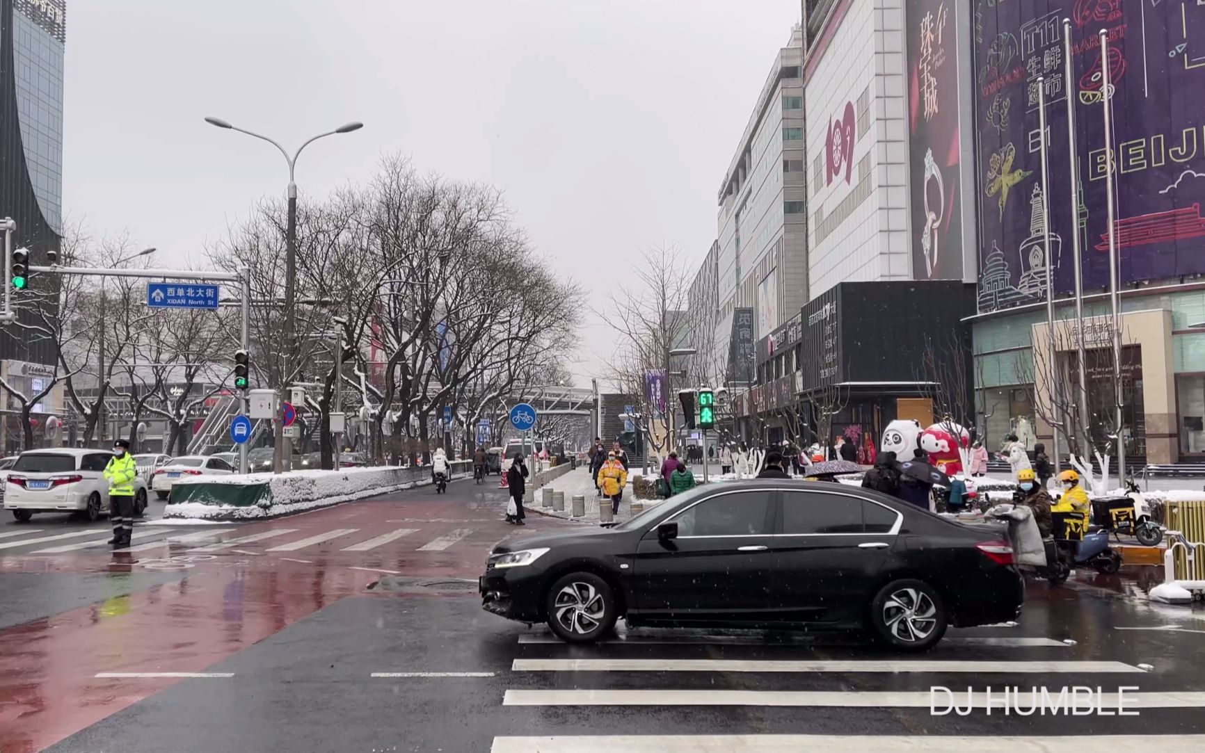 【4K北京街景】初雪漫步西单老派商业街 紧邻长安街哔哩哔哩bilibili