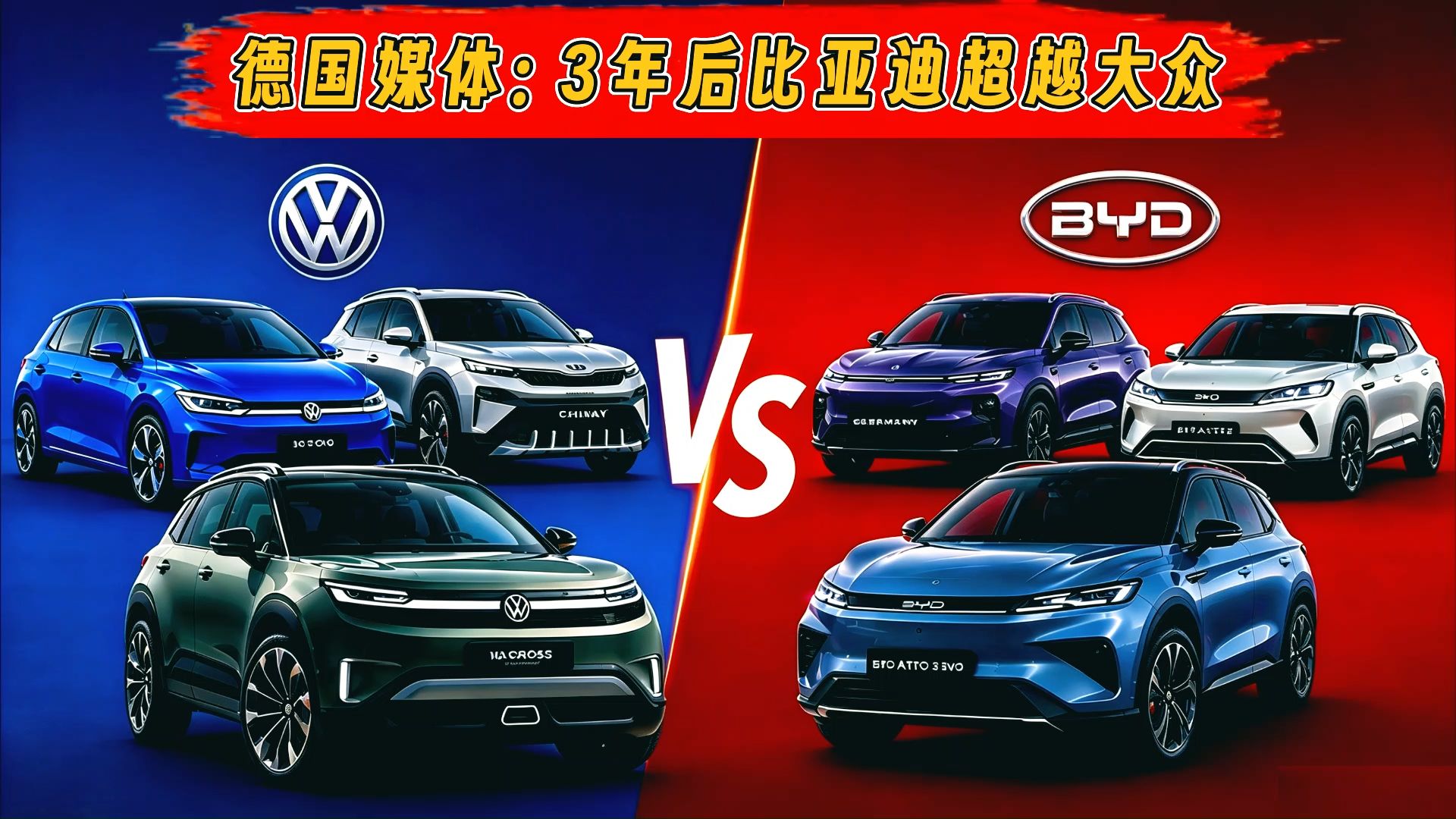 德国媒体预测：2029年比亚迪在德国超越大众汽车！
