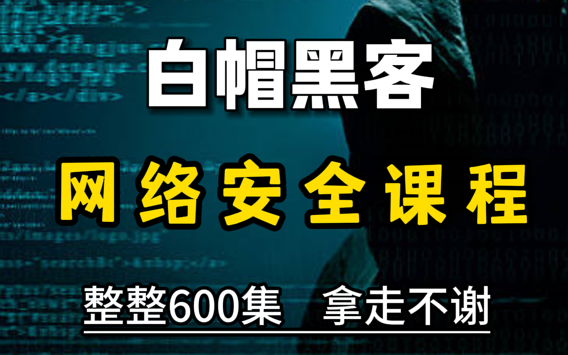 白帽黑客:网络安全黑客教程,整整600集!!!自学可以但别瞎学哔哩哔哩bilibili