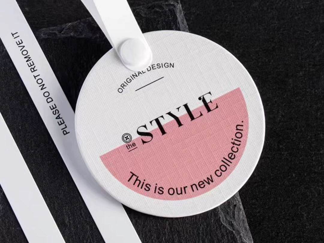 新款粉色系圆形吊牌