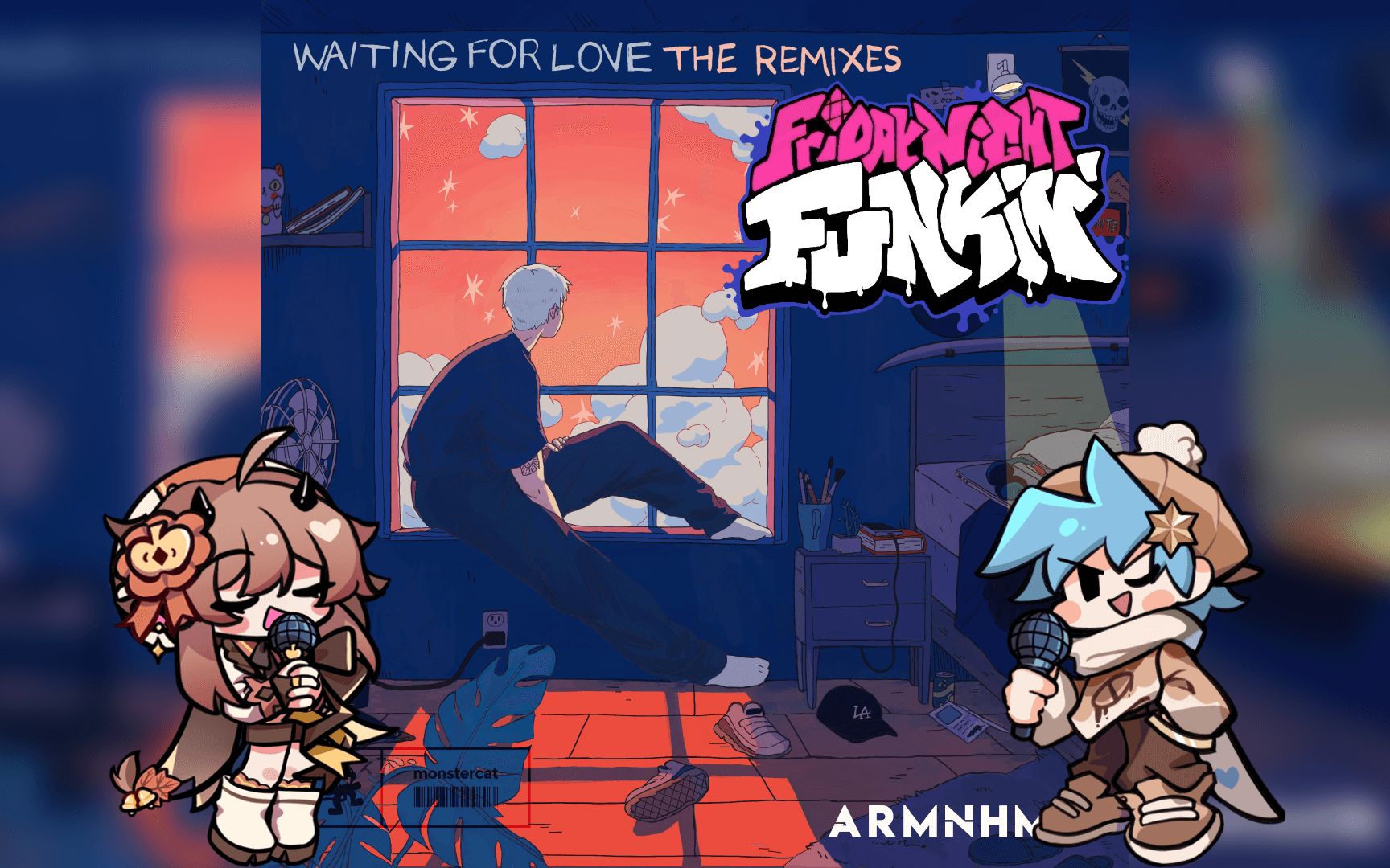 [图]【FNF自制模组/Cover】“在我分崩离析时”Danke和BF唱Falling Apart(Crankdat Remix)