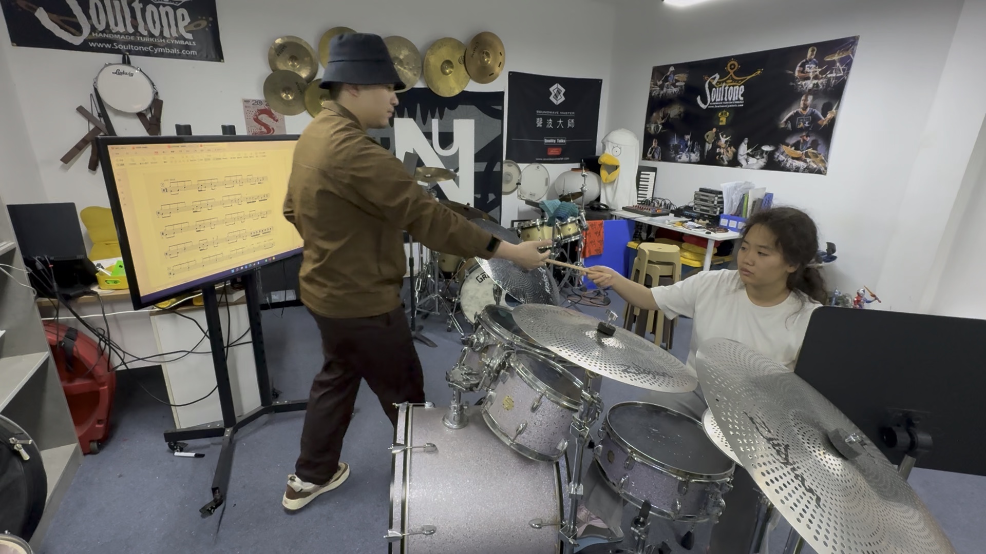 【深圳大秀架子鼓】25.2.23 悦名同学的上课记录《fallout》