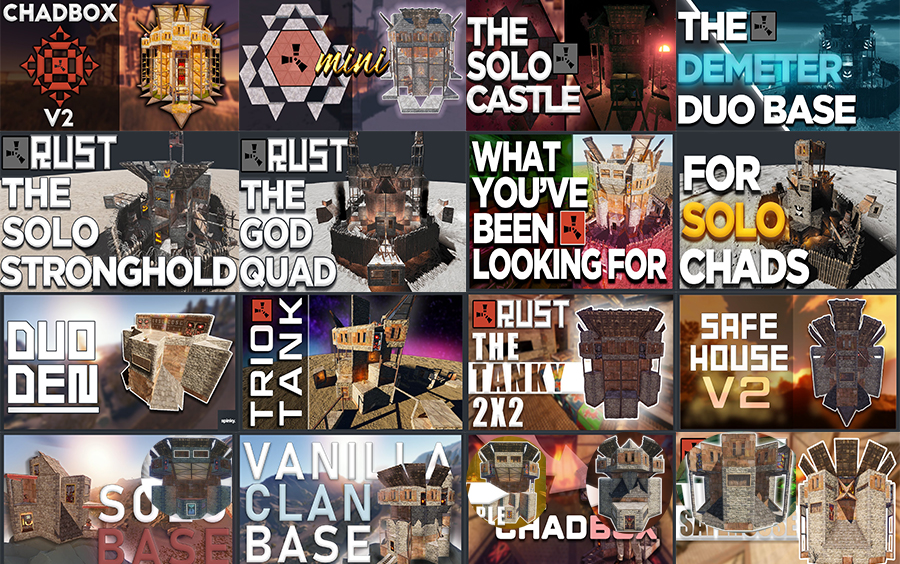 [spinky.]Solo/Duo/Trio/Clan多款基地建造 - RUST-WENxd0-默认收藏夹-哔哩哔哩视频
