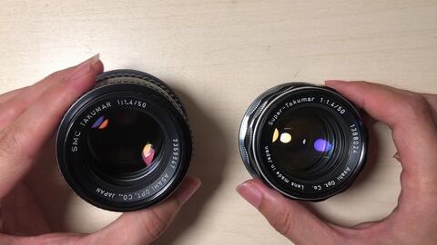 PENTAX超级太苦玛50/1.4|7枚玉和8枚玉对比|CC字幕_哔哩哔哩_bilibili