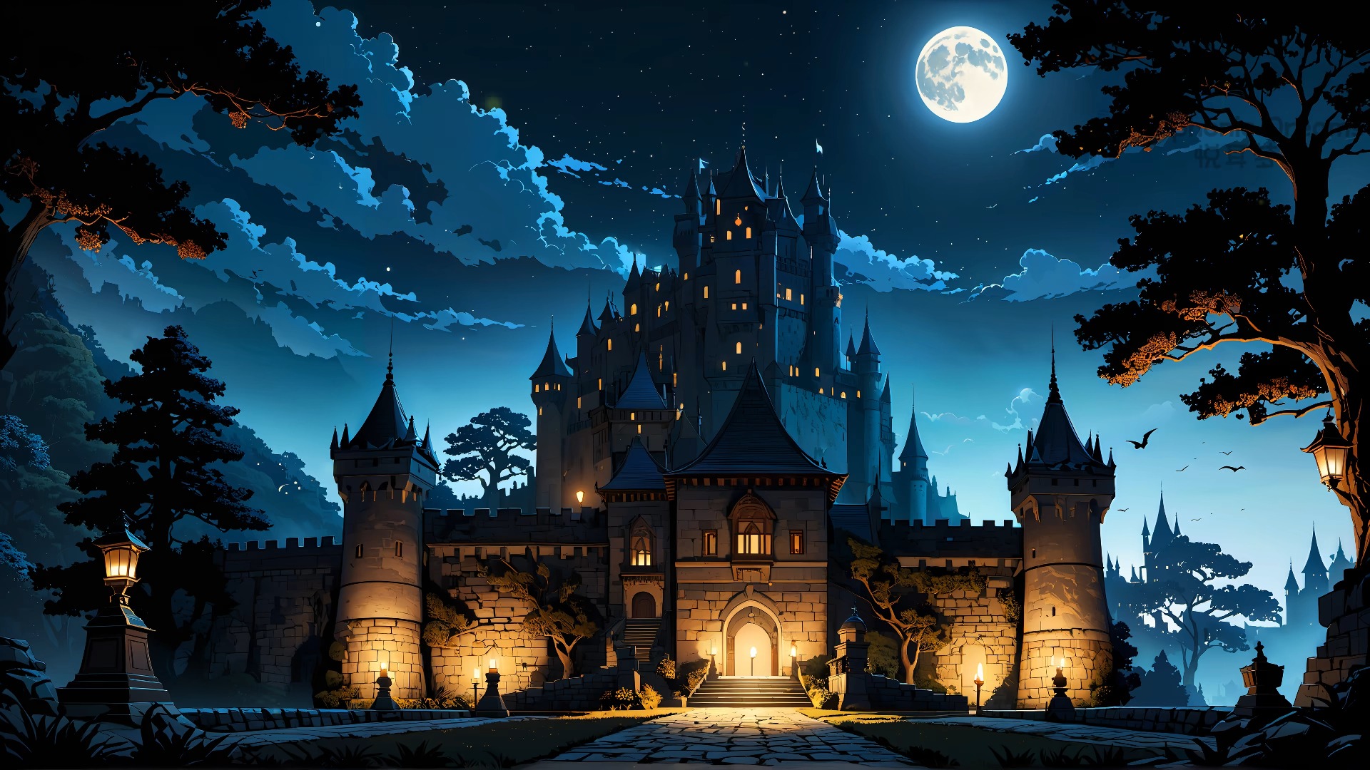 🎧月夜下的古堡🎵纯音乐