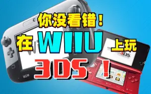 你没看错！在wiiu上玩3DS游戏！