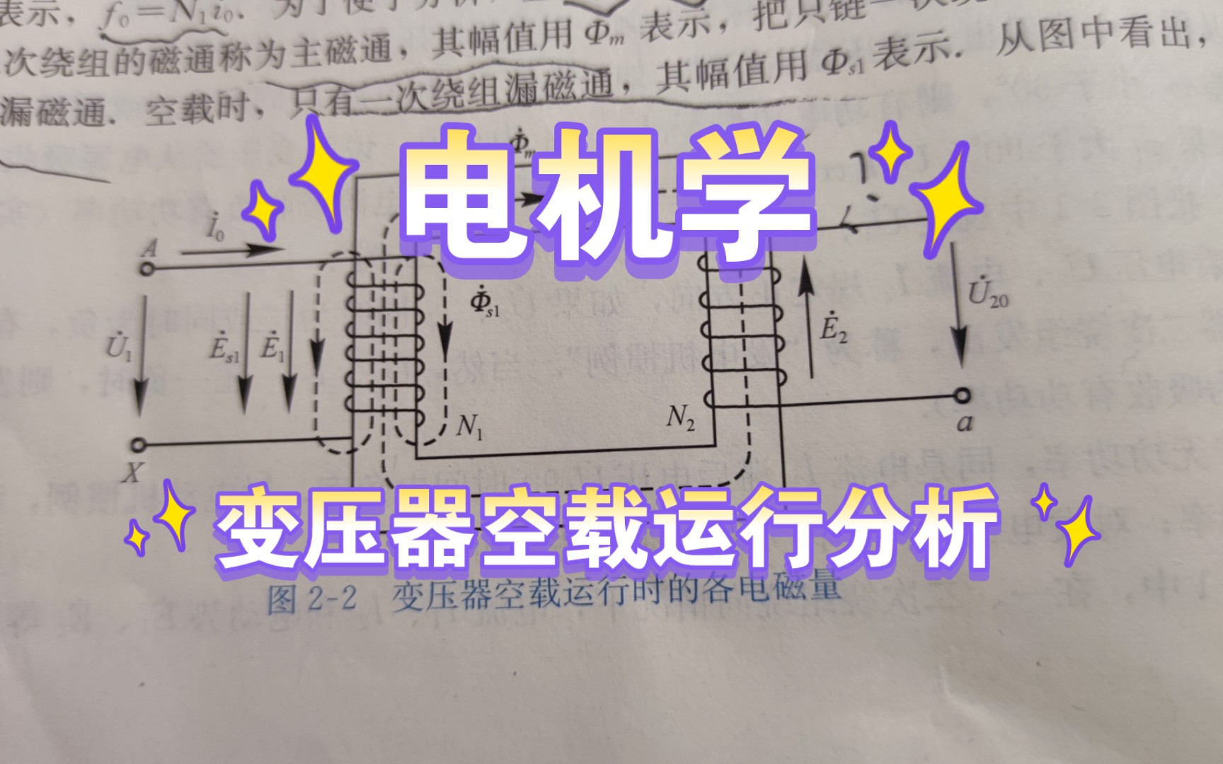 电机学:变压器空载运行分析哔哩哔哩bilibili