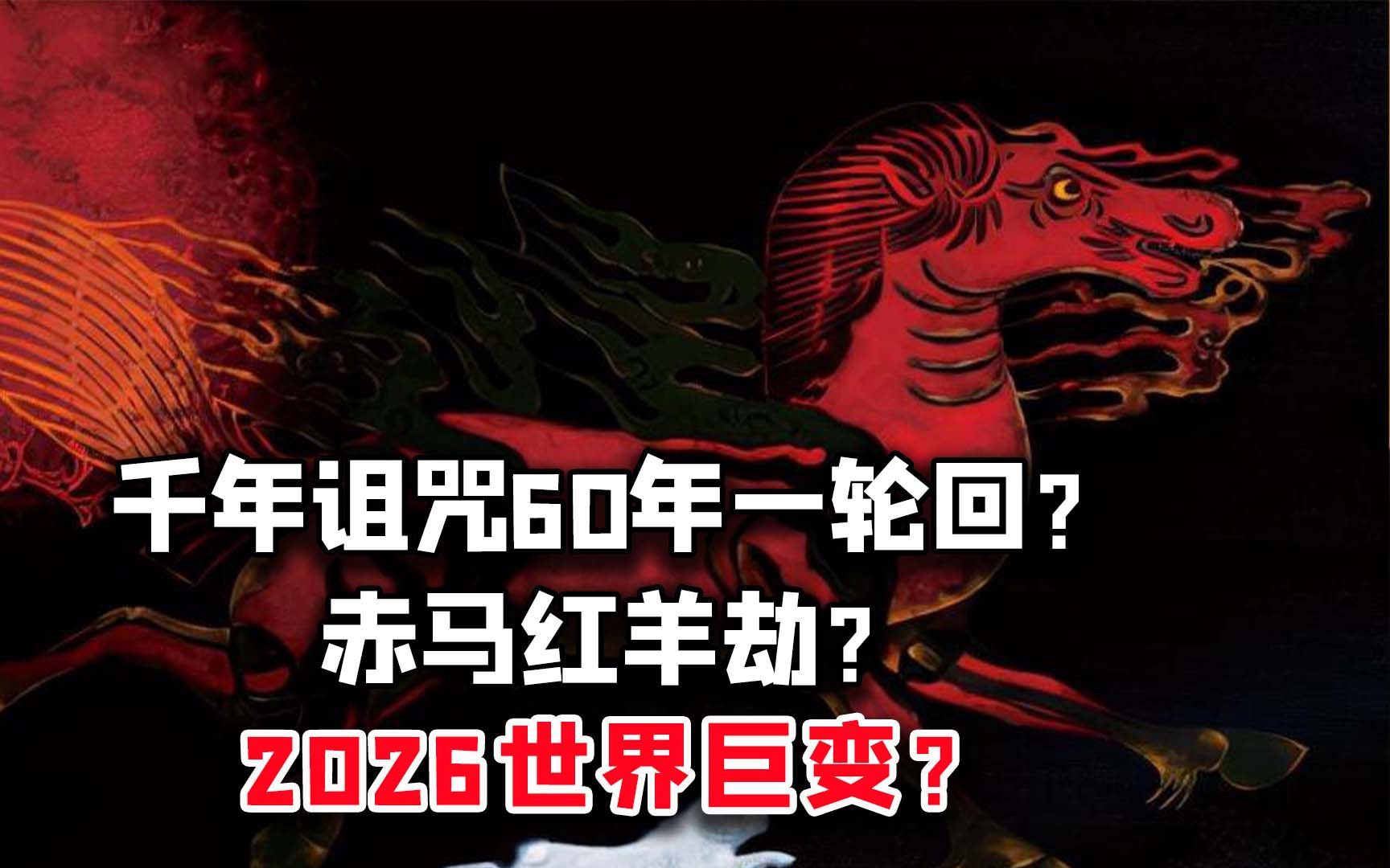 千年诅咒60年一轮回?赤马红羊劫:2026年世界巨变?