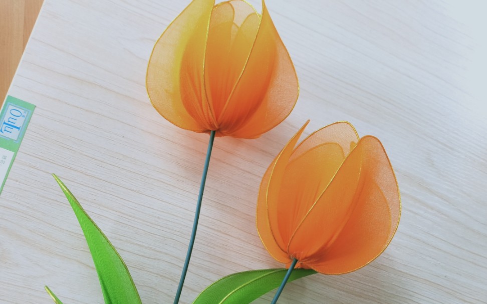 手工丝网花郁金香