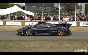 Video herunterladen: Pagani Zonda Revolución - SCREAMING V12 Engine Sounds Goodwood Festival of Speed