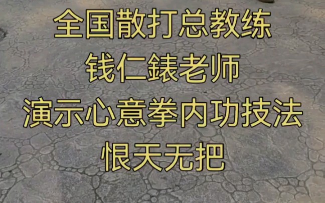 全国散打总教练钱仁表老师演示心意拳内功恨天无把_哔哩哔哩_bilibili