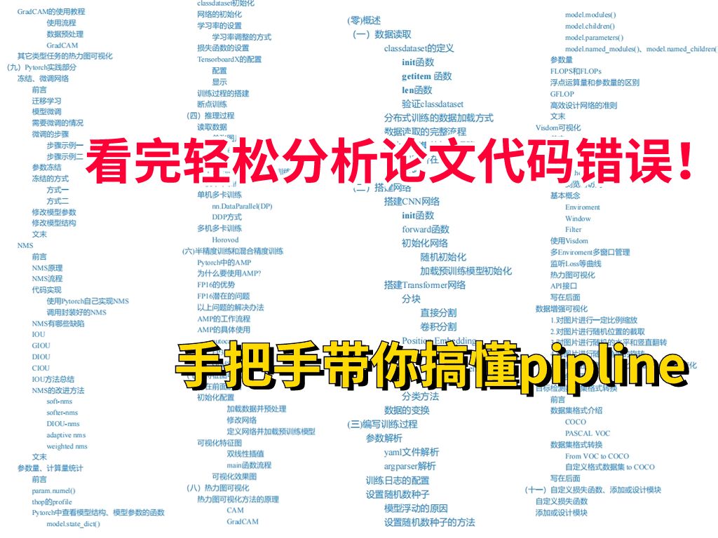 看完这份教程我真的轻松分析出论文中的代码错误!手把手带你用pytorch搭建一个pipline!人工智能/机器学习/深度学习/pytorch哔哩哔哩bilibili