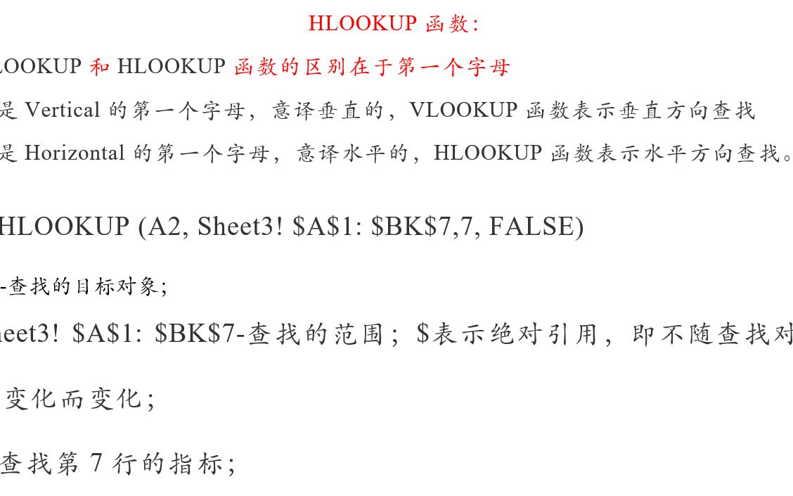 Excel中HLOOKUP函数用法实例哔哩哔哩bilibili