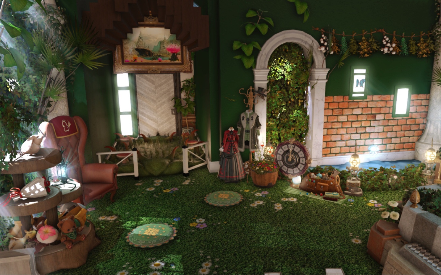 【ff14装修】爱丽丝梦游仙境主题小屋--l房