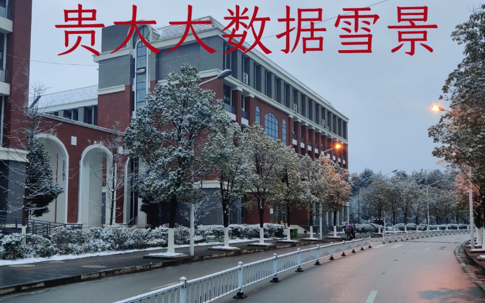 贵州大学大数据学院雪景哔哩哔哩bilibili