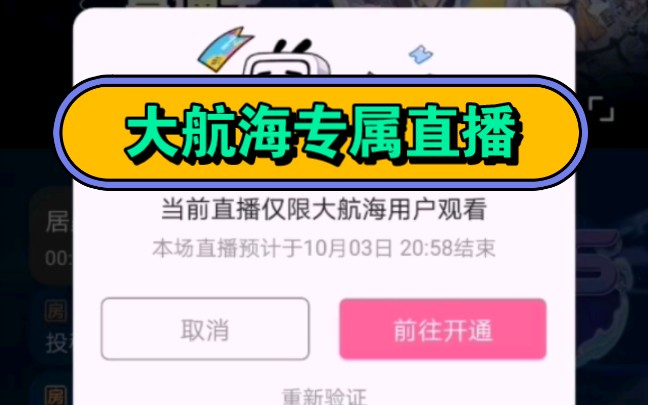 第一次遇到B站大航海专属直播哔哩哔哩bilibili