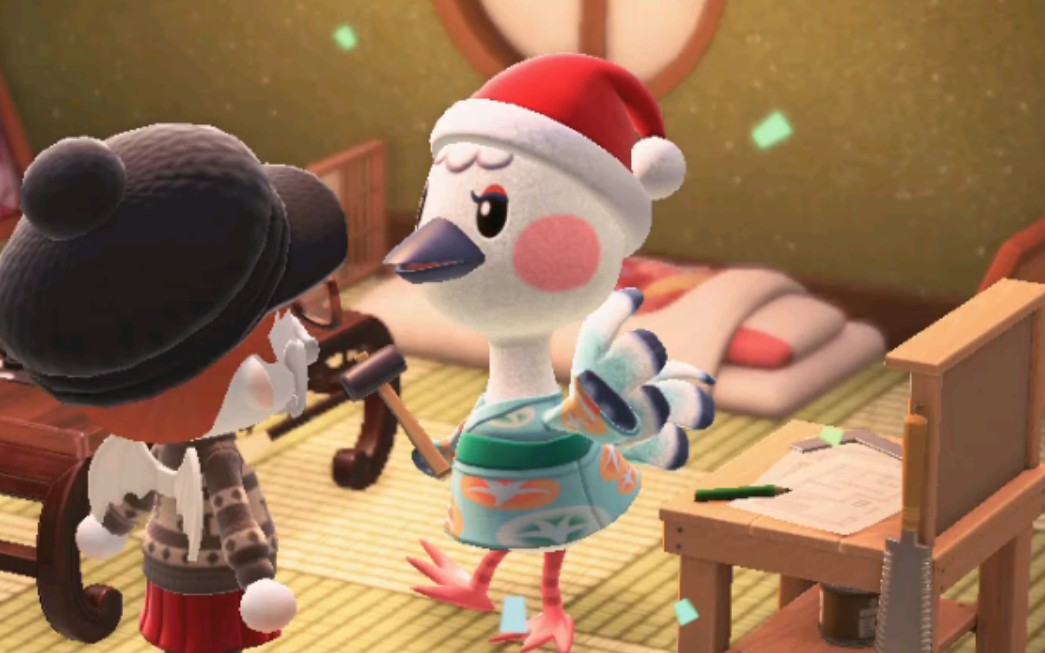 【动物之森】送小偲圣诞帽,太可爱了!_哔哩哔哩_bilibili