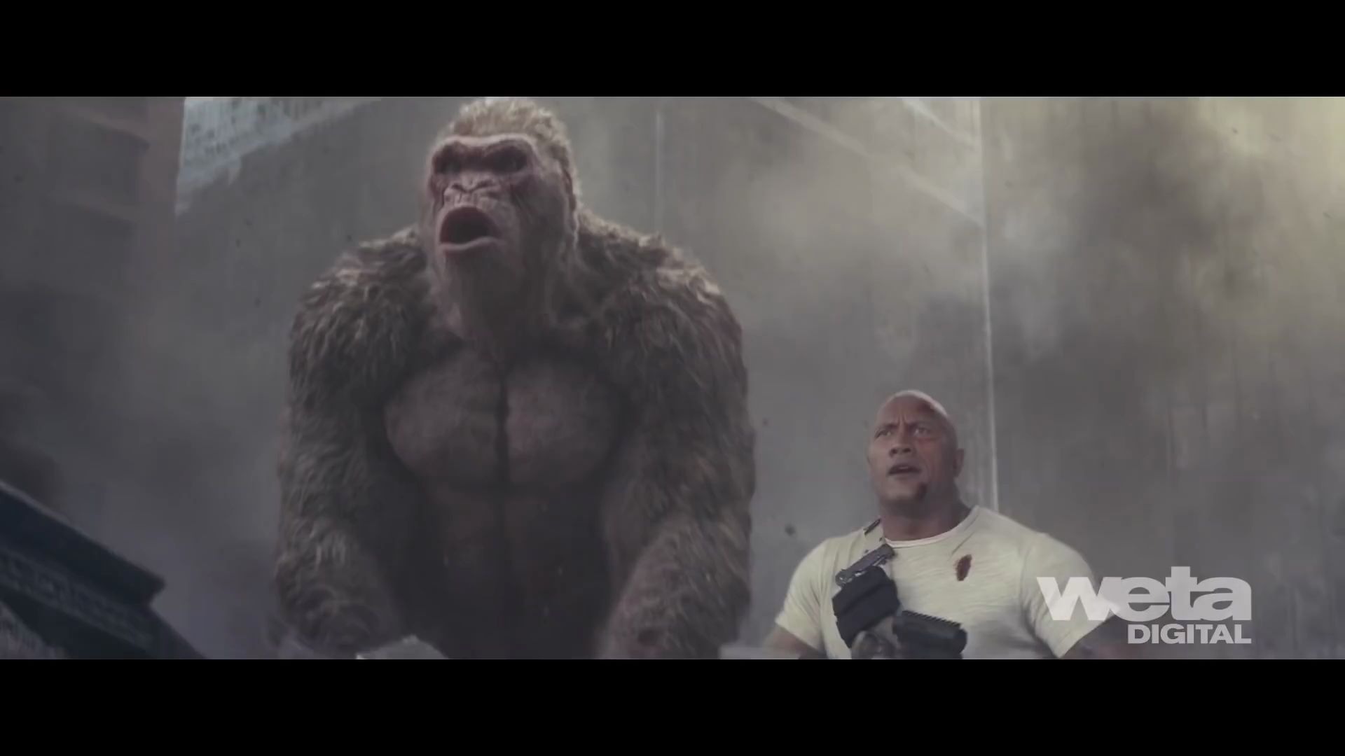 [图]Weta Digital 狂暴巨兽 特效解析Rampage VFX